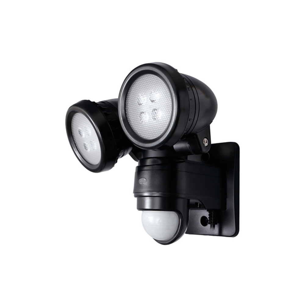 有名な LEDセンサーライト 2灯型 360度検知センサー DSLD20C2 デルカテック8 909円